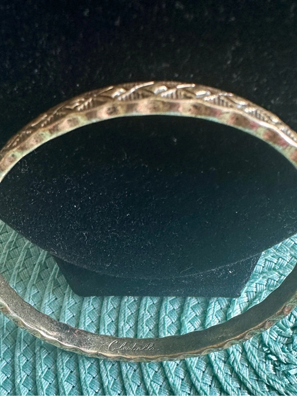 Lucky Brand Gold-Tone Bangle Set with Turquoise Accents